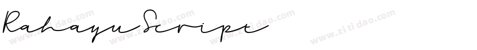 Rahayu Script字体转换